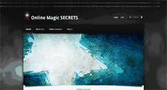 Desktop Screenshot of onlinemagicsecrets.com