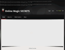 Tablet Screenshot of onlinemagicsecrets.com